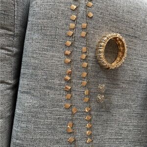 Lilly Pulitzer Bright Delight Bracelet, Breezy Necklace Logo Earrings